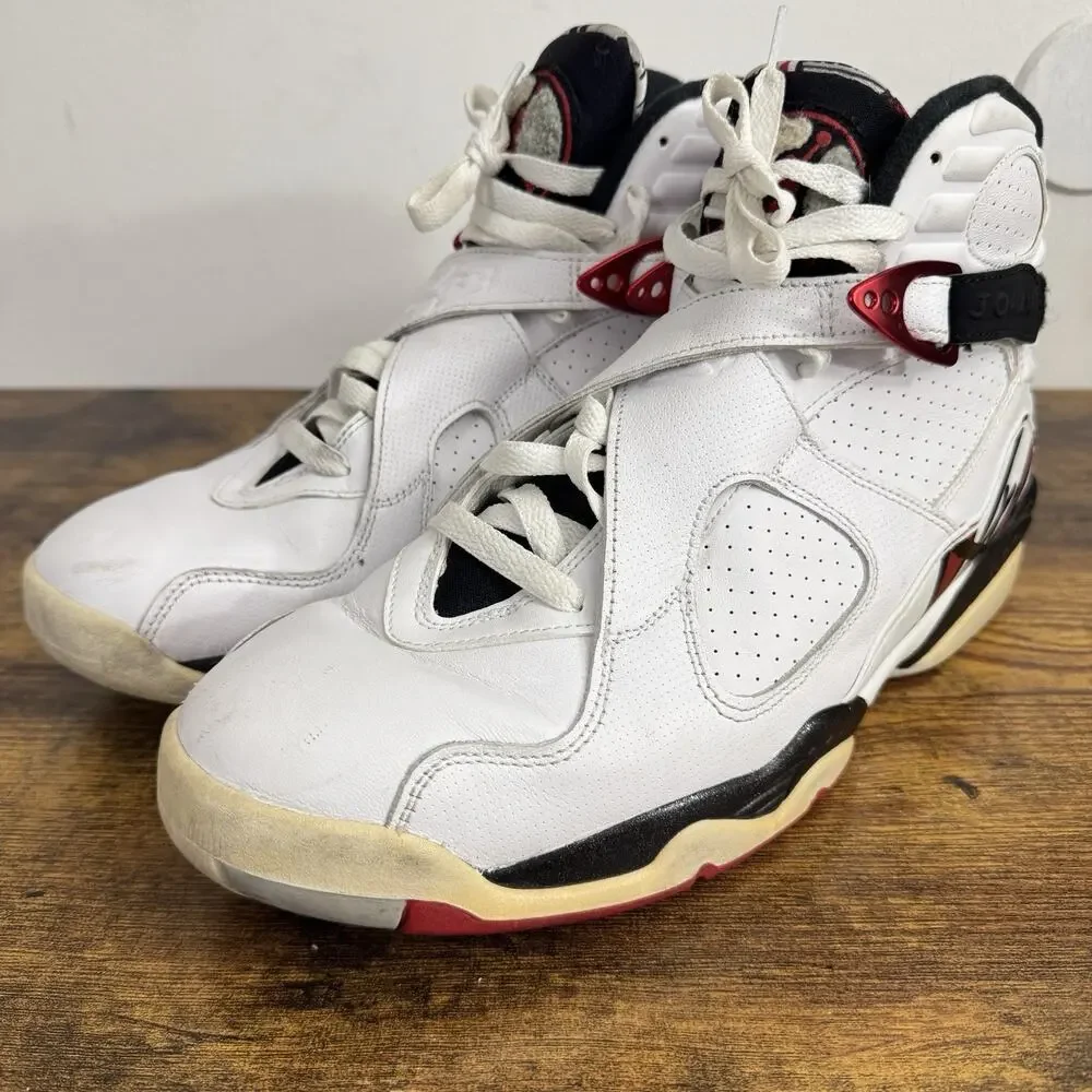 Nike Air Jordan 8 Retro Alternate 93 “Bugs Bunny” White Black 305381-104 Mens 12
